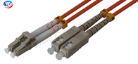 Cabo do remendo da fibra do cabo de remendo DX da fibra ótica do SC UPC do LC UPC OM1