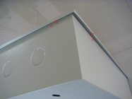 Tipo Recessed porta de vidro do armário da rede da montagem da parede 19 polegadas